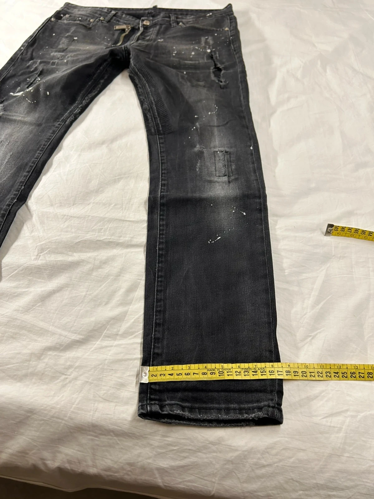 Jean rasgado preto dsquared2 tamanho 50 – photo 7